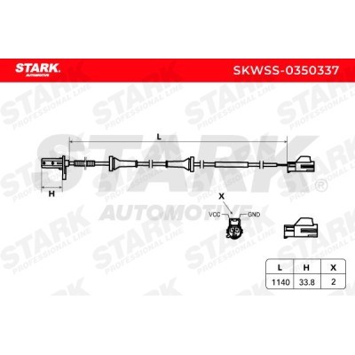 Czujnik ABS Stark SKWSS-0350337 SKWSS-0350337 - foto 3