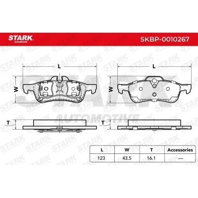 Klocki hamulcowe Stark SKBP-0010267 SKBP-0010267 - foto 3
