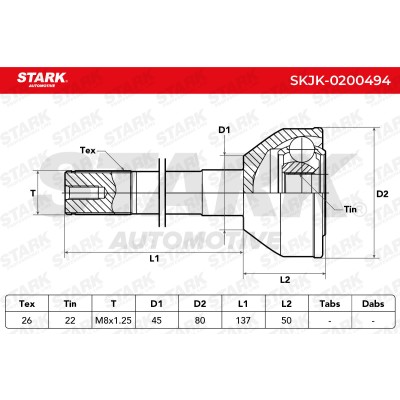 Przegub Stark SKJK-0200494 SKJK-0200494 - foto 5