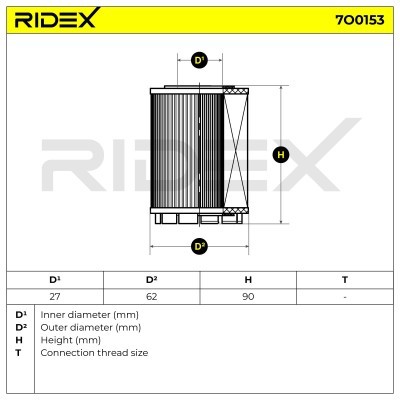 Filtr Oleju RIDEX 7O0153 7O0153 - foto 5