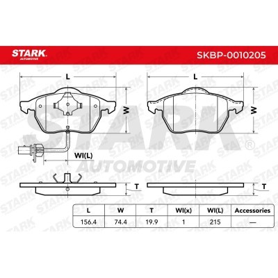 Klocki hamulcowe Stark SKBP-0010205 SKBP-0010205 - foto 5