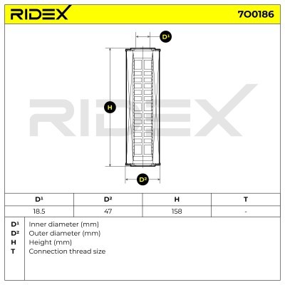 Filtr Oleju RIDEX 7O0186 7O0186 - foto 5