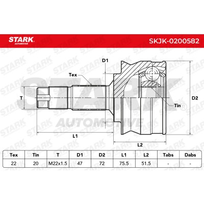 Przegub Stark SKJK-0200582 SKJK-0200582 - foto 5