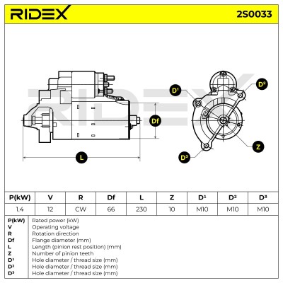 Rozrusznik RIDEX 2S0033 2S0033 - foto 6