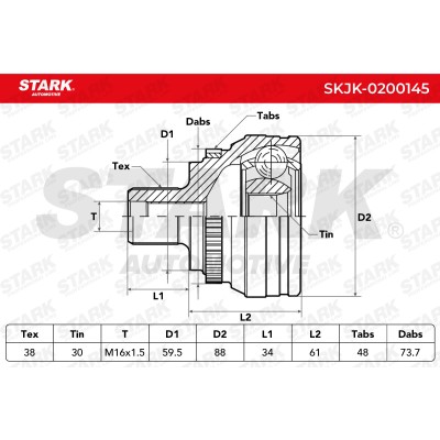 Przegub Stark SKJK-0200145 SKJK-0200145 - foto 4