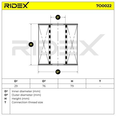 Filtr Oleju RIDEX 7O0022 7O0022 - foto 6