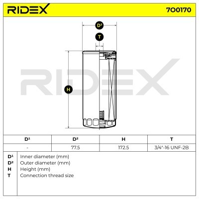 Filtr Oleju RIDEX 7O0170 7O0170 - foto 6