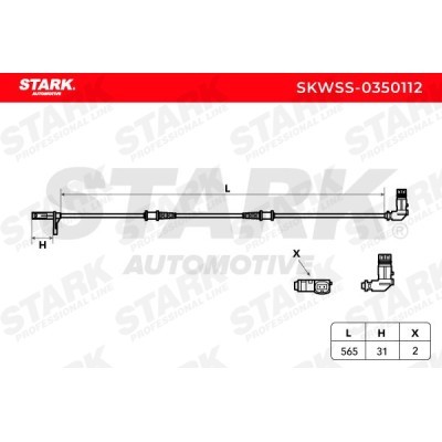 Czujnik ABS Stark SKWSS-0350112 SKWSS-0350112 - foto 3