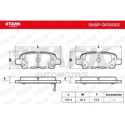 Klocki hamulcowe Stark SKBP-0010053 SKBP-0010053 - foto 4
