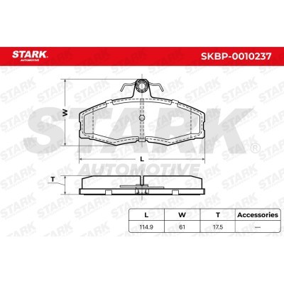 Klocki hamulcowe Stark SKBP-0010237 SKBP-0010237 - foto 6