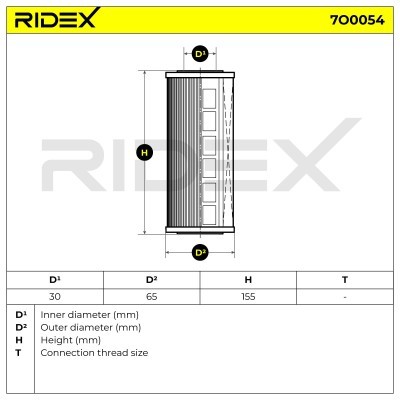 Filtr Oleju RIDEX 7O0054 7O0054 - foto 5