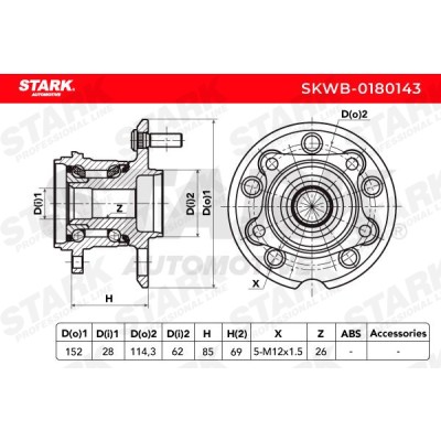 Łożysko Koła Stark SKWB-0180143 SKWB-0180143 - foto 4