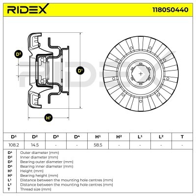 Mocowanie Amortyzatora RIDEX 1180S0440 1180S0440 - foto 5