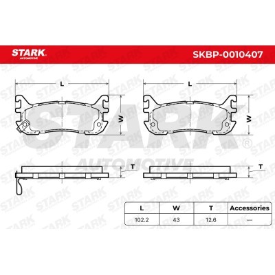 Klocki hamulcowe Stark SKBP-0010407 SKBP-0010407 - foto 5