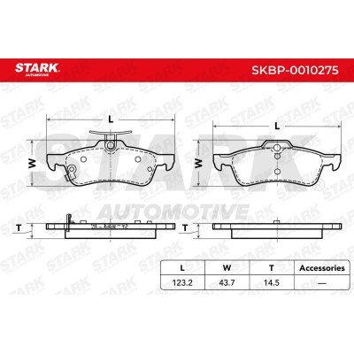 Klocki hamulcowe Stark SKBP-0010275 SKBP-0010275 - foto 3