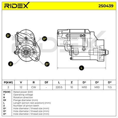 Rozrusznik RIDEX 2S0439 2S0439 - foto 6