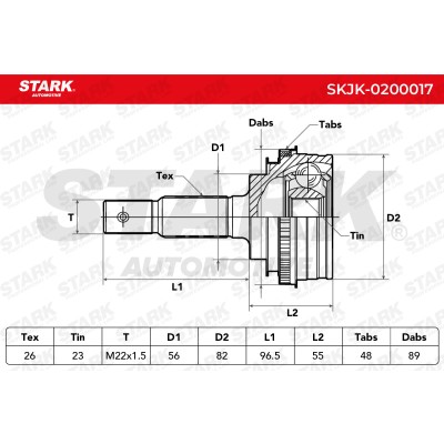 Przegub Stark SKJK-0200017 SKJK-0200017 - foto 6