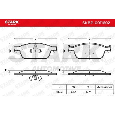 Klocki hamulcowe Stark SKBP-0011602 SKBP-0011602 - foto 3