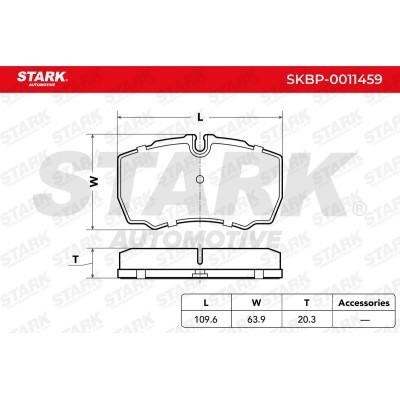 Klocki hamulcowe Stark SKBP-0011459 SKBP-0011459 - foto 3