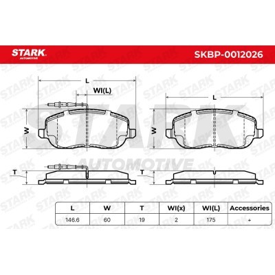 Klocki hamulcowe Stark SKBP-0012026 SKBP-0012026 - foto 3