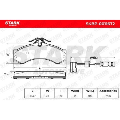 Klocki hamulcowe Stark SKBP-0011672 SKBP-0011672 - foto 5