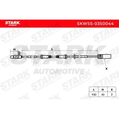 Czujnik ABS Stark SKWSS-0350044 SKWSS-0350044 - foto 3