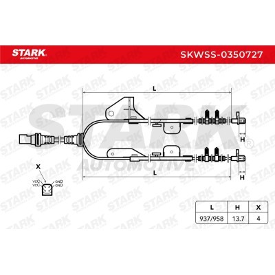 Czujnik ABS Stark SKWSS-0350727 SKWSS-0350727 - foto 6