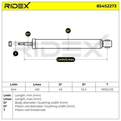 Amortyzator RIDEX 854S2273 854S2273 - foto 8