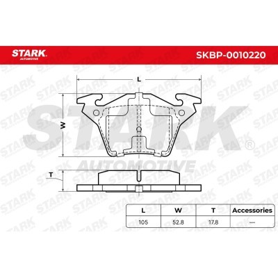 Klocki hamulcowe Stark SKBP-0010220 SKBP-0010220 - foto 3