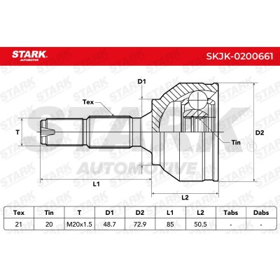 Przegub Stark SKJK-0200661 SKJK-0200661 - foto 6