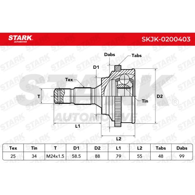 Przegub Stark SKJK-0200403 SKJK-0200403 - foto 5
