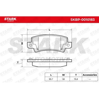 Klocki hamulcowe Stark SKBP-0010183 SKBP-0010183 - foto 3