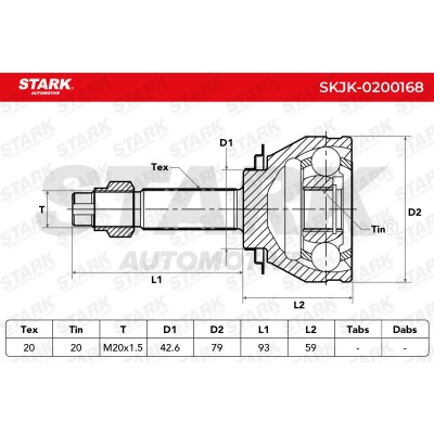 Przegub Stark SKJK-0200168 SKJK-0200168 - foto 5