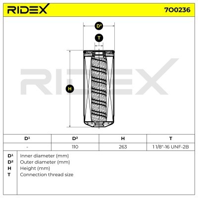 Filtr Oleju RIDEX 7O0236 7O0236 - foto 6