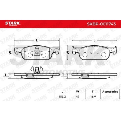 Klocki hamulcowe Stark SKBP-0011743 SKBP-0011743 - foto 5