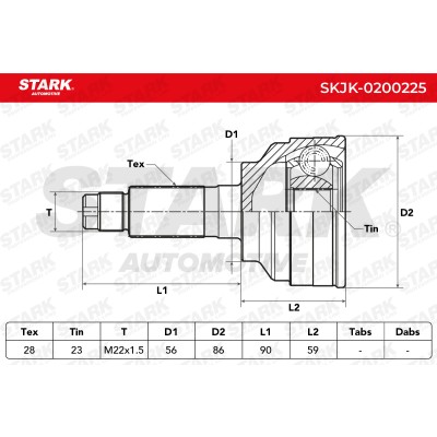 Przegub Stark SKJK-0200225 SKJK-0200225 - foto 5