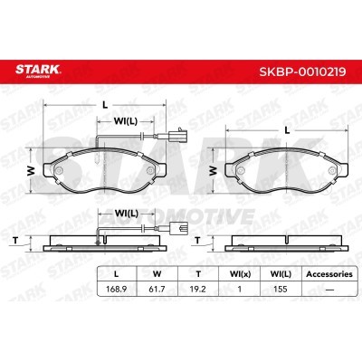 Klocki hamulcowe Stark SKBP-0010219 SKBP-0010219 - foto 2