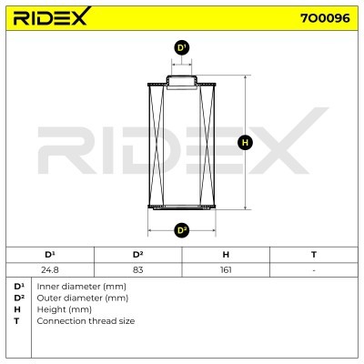 Filtr Oleju RIDEX 7O0096 7O0096 - foto 6