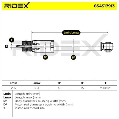Amortyzator RIDEX 854S17913 854S17913 - foto 8