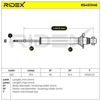 Amortyzator RIDEX 854S1346 854S1346 - foto 7