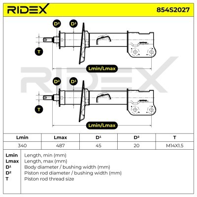 Amortyzator RIDEX 854S2027 854S2027 - foto 7