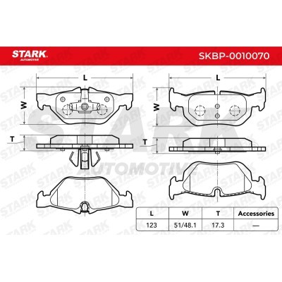 Klocki hamulcowe Stark SKBP-0010070 SKBP-0010070 - foto 4