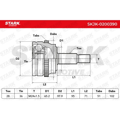 Przegub Stark SKJK-0200390 SKJK-0200390 - foto 6