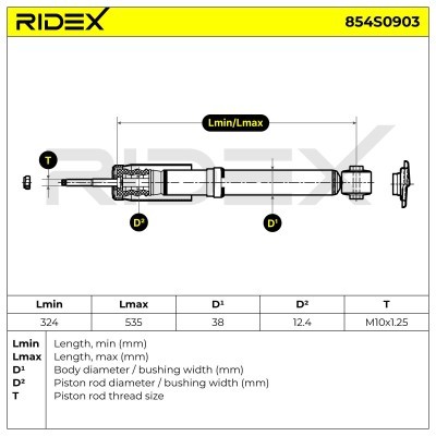 Amortyzator RIDEX 854S0903 854S0903 - foto 9