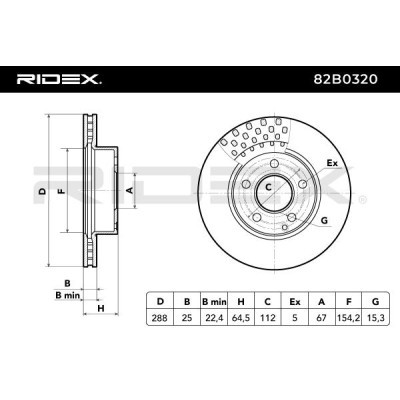 Tarcza hamulcowa RIDEX 82B0320 82B0320 - foto 4