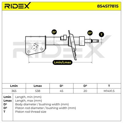Amortyzator RIDEX 854S17815 854S17815 - foto 5