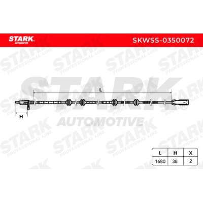 Czujnik ABS Stark SKWSS-0350072 SKWSS-0350072 - foto 3