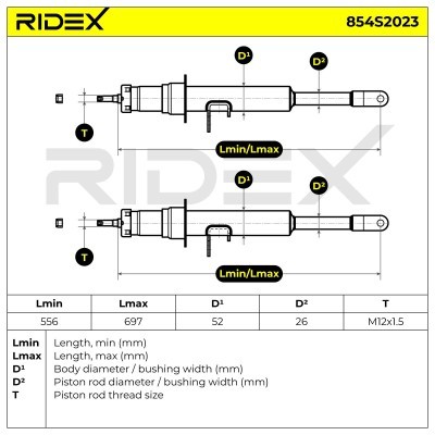 Amortyzator RIDEX 854S2023 854S2023 - foto 7