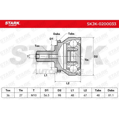 Przegub Stark SKJK-0200033 SKJK-0200033 - foto 6
