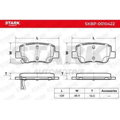 Klocki hamulcowe Stark SKBP-0010422 SKBP-0010422 - foto 4